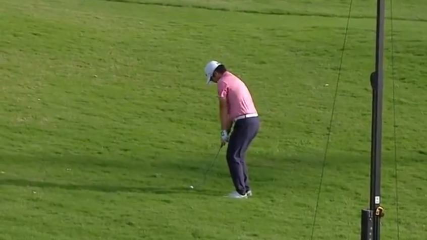 European Tour player misses par-3 green by 70-YARDS then HOLES OUT for birdie